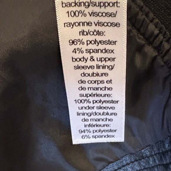 Maurices Jet Black Faux Leather Bomber Jacket - Picture 9 of 10